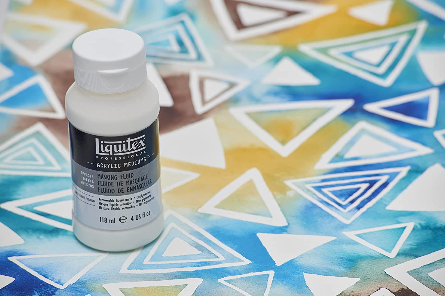 LIQUITEX Acrylic Masking Fluid Medium 118ML, Transparent - Image 2